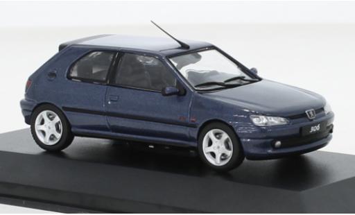 Diecast model cars Peugeot 306 1/43 Solido S16 metallise blue 1998 Peugeot 306 1/43 Solido S16 metallise blue 1998 diecast model cars