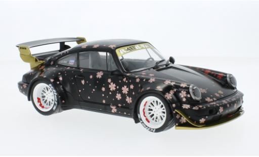 Diecast model cars Porsche 964 RWB 1/18 Solido 911  matte noir/Décorer Aoki 2021 Porsche 964 RWB 1/18 Solido 911  matte noir/Décorer Aoki 2021 diecast model cars
