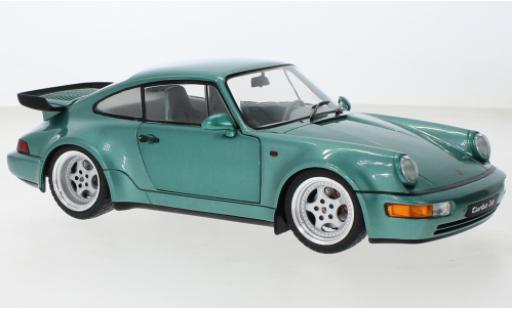 Diecast model cars Porsche 964 Turbo 1/18 Solido 911  metallise green 1991 Porsche 964 Turbo 1/18 Solido 911  metallise green 1991 diecast model cars