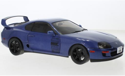 Diecast model cars Toyota Supra 1/18 Solido MK4 (A80) metallise blue 1993 Toyota Supra 1/18 Solido MK4 (A80) metallise blue 1993 diecast model cars