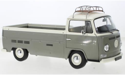 Diecast model cars Volkswagen T2 1/18 Solido Pick Up grey/white 1968 Volkswagen T2 1/18 Solido Pick Up grey/white 1968 diecast model cars