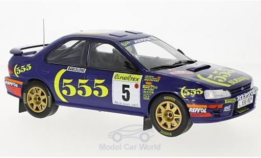 Diecast model cars Subaru Impreza 555 1/18 Solido No.5 555 Rallye WM Rallye Monte Carlo 1995 C.Sainz/L.Moya Subaru Impreza 555 1/18 Solido No.5 555 Rallye WM Rallye Monte Carlo 1995 C.Sainz/L.Moya diecast model cars