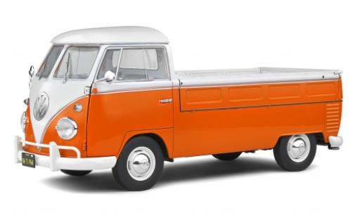 Diecast model cars Volkswagen T1 1/18 Solido Pritsche orange/white 1950 Volkswagen T1 1/18 Solido Pritsche orange/white 1950 diecast model cars