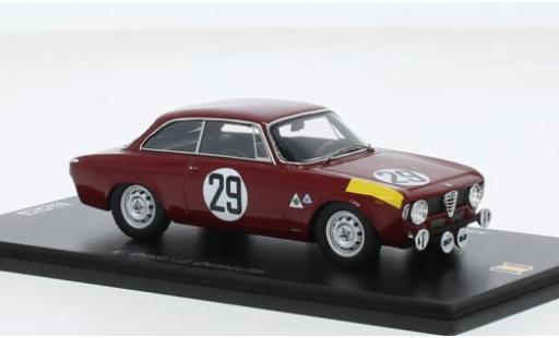 Alfa Romeo 1600 1/43 Spark GTA No.29 24h Spa 1966 1:43 diecast model cars