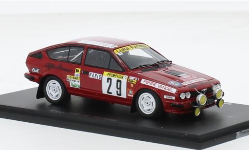 Alfa Romeo GT 1/43 Spark V6 No.29 Rallye WM Rallye Monte Carlo 1983 1:43 diecast model cars