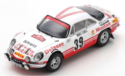 Diecast model cars Alpine A110 1/43 Spark No.39 Defense Mondiale Rally Monte Carlo 1973 C.Ballot-Lena/J.C.Morenas Alpine A110 1/43 Spark No.39 Defense Mondiale Rally Monte Carlo 1973 C.Ballot-Lena/J.C.Morenas diecast model cars