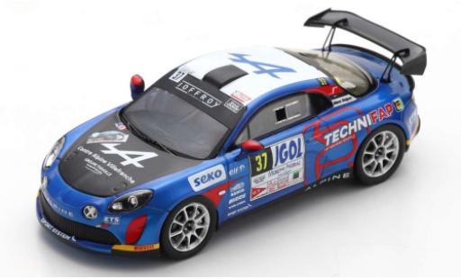Diecast model cars Alpine A110 1/43 Spark Rally No.37 Rallye Mont-Blanc Morzine 2020 E.Guigou/A.Coria Alpine A110 1/43 Spark Rally No.37 Rallye Mont-Blanc Morzine 2020 E.Guigou/A.Coria diecast model cars
