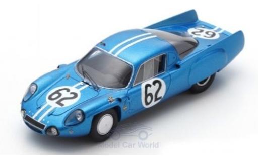 Alpine A210 1/43 Spark No.62 24h Le Mans 1966 H.Grandsire/L.Cella diecast model cars