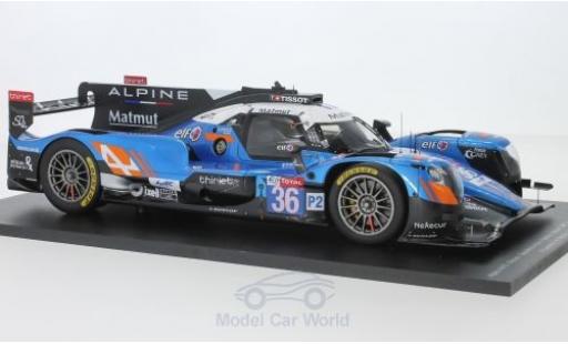 Diecast model cars Alpine A470 1/18 Spark - Gibson No.36 Signatech- Matmut 24h Le Mans 2018 N.Lapierre/A.Negrao/P.Thiriet Alpine A470 1/18 Spark - Gibson No.36 Signatech- Matmut 24h Le Mans 2018 N.Lapierre/A.Negrao/P.Thiriet diecast model cars