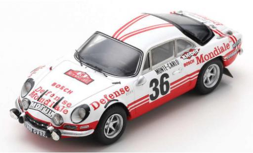 Diecast model cars Alpine A110 1/43 Spark Renault 1600 S No.36 Defense Mondiale Rally Monte Carlo 1973 B.Wollek/P.Thimonier Alpine A110 1/43 Spark Renault 1600 S No.36 Defense Mondiale Rally Monte Carlo 1973 B.Wollek/P.Thimonier diecast model cars