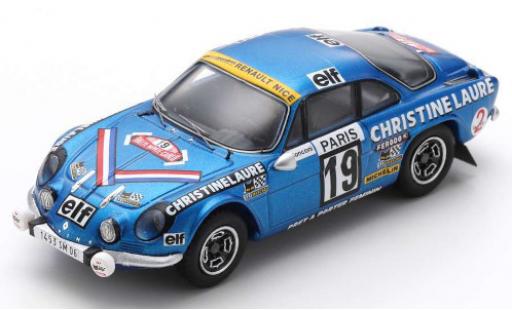 Diecast model cars Alpine A110 1/43 Spark Renault 1600 SC No.19 Christine Laure Coupes des Dames Rally Monte Carlo 1976 M.Mouton/F.Conconi Alpine A110 1/43 Spark Renault 1600 SC No.19 Christine Laure Coupes des Dames Rally Monte Carlo 1976 M.Mouton/F.Conconi diecast model cars
