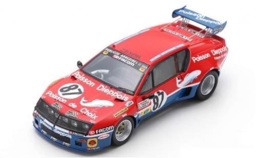 Diecast model cars Alpine A310 1/43 Spark Renault No.87 24h Le Mans 1977 J-L.Therier/B.Decure/Cochise Alpine A310 1/43 Spark Renault No.87 24h Le Mans 1977 J-L.Therier/B.Decure/Cochise diecast model cars