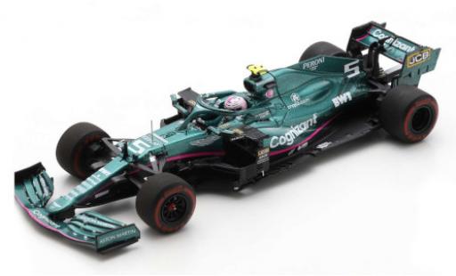 Aston Martin AMR2 1/43 Spark 1 No.5 Cognizant F1 Team Cognizant Formel 1 GP Azerbaijan 2021 mit Pit Board S.Vettel diecast model cars