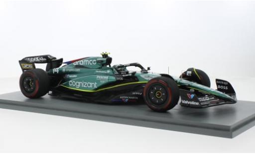 Diecast model cars Aston Martin AMR2 1/18 Spark 3 No.14 Aramco Cognizant F1 Team Cognizant Formel 1 GP Großbritannien 2023 1:18 Aston Martin AMR2 1/18 Spark 3 No.14 Aramco Cognizant F1 Team Cognizant Formel 1 GP Großbritannien 2023 1:18 diecast model cars