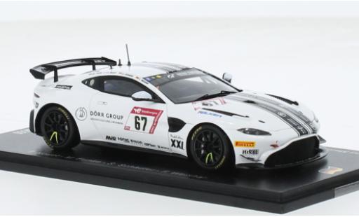 Aston Martin V8 Vantage GT4 1/43 Spark Vantage AMR GT4 No.67 Dörr Motorsport 24h Nürburgring 2023 1:43 diecast model cars