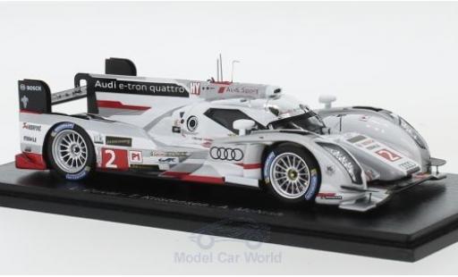 Diecast model cars Audi R18 1/43 Spark e-tron quattro No.2 24h Le Mans 2013 L.Duval/T.Kristensen/A.McNish Audi R18 1/43 Spark e-tron quattro No.2 24h Le Mans 2013 L.Duval/T.Kristensen/A.McNish diecast model cars