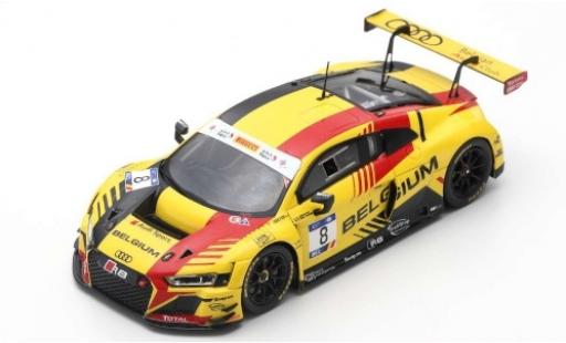 Audi R8 1/43 Spark LMS No.8 Belgian Club Team WRT FIA GT Nations Cup Bahrain 2018 Team Belgium M.Den Tandt/C.Weerts diecast model cars