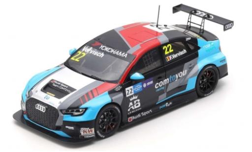 Diecast model cars Audi RS3 1/43 Spark LMS No.22 comtoyou Racing WTCR Macau Guia Race 2018 F.Vervisch Audi RS3 1/43 Spark LMS No.22 comtoyou Racing WTCR Macau Guia Race 2018 F.Vervisch diecast model cars