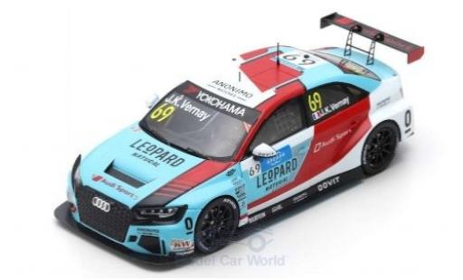 Diecast model cars Audi RS3 1/43 Spark LMS No.52 Leopard Racing Team Sport WTCR Marrakesh 2019 G.Shedden Audi RS3 1/43 Spark LMS No.52 Leopard Racing Team Sport WTCR Marrakesh 2019 G.Shedden diecast model cars