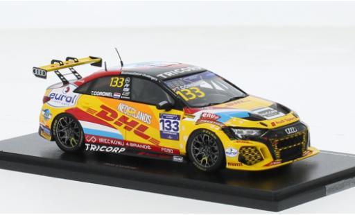 Audi RS3 1/43 Spark LMS TCR No.133 Team Netherlands FIA Motorsport Games Touring Car Cup Paul Ricard 2022 1:43 diecast model cars