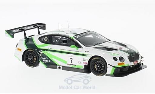 Bentley Continental T 1/43 Spark GT3 RHD No.7 Team M-Sport 24h Spa 2016 G.Smith/V.Abril/S.Kane diecast model cars