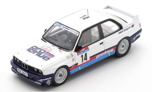 Diecast model cars Bmw M3 1/43 Spark (E30) No.14 Belgium ProDrive Rallye WM Tour de Corse 1987 M.Duez/G.Biar Bmw M3 1/43 Spark (E30) No.14 Belgium ProDrive Rallye WM Tour de Corse 1987 M.Duez/G.Biar diecast model cars
