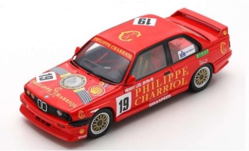 Bmw M3 1/43 Spark (E30) No.19 Ghiaspeed Philippe Charriol Macau Guia Race 1991 H.Lee Jr. diecast model cars
