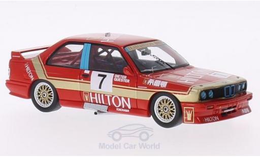 Bmw M3 E30 1/43 Spark (E30) No.7 Team Hilton Hilton GP Macau 1987 D.Quester diecast model cars