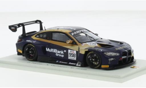 Bmw M4 1/43 Spark GT3 No.998 ROWE Racing 24h Spa 2023 1:43 diecast model cars