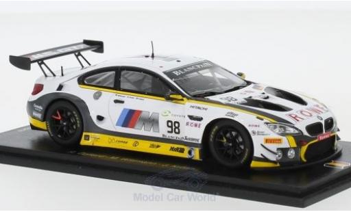 Diecast model cars Bmw M6 1/43 Spark GT3 No.98 ROWE Racing 24h Spa 2018 R.Collard/M.Wittmann/J.Krohn Bmw M6 1/43 Spark GT3 No.98 ROWE Racing 24h Spa 2018 R.Collard/M.Wittmann/J.Krohn diecast model cars