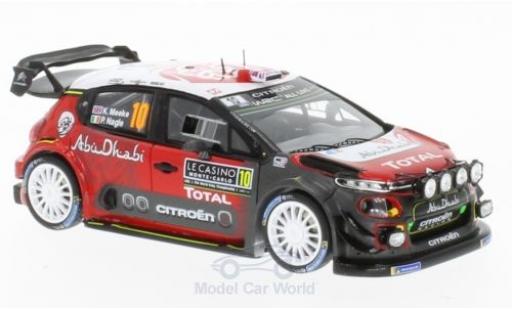 Diecast model cars Citroen C3 1/43 Spark WRC No.10 Total Abu Dhabi World Rally Team Rallye WM Rallye Monte Carlo 2018 K.Meeke/P.Nagle Citroen C3 1/43 Spark WRC No.10 Total Abu Dhabi World Rally Team Rallye WM Rallye Monte Carlo 2018 K.Meeke/P.Nagle diecast model cars