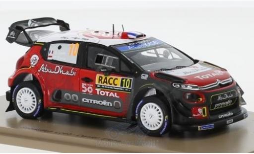 Diecast model cars Citroen C3 1/43 Spark WRC No.10 Rallye WM Rallye Catalunya 2018 S.Loeb/D.Elena Citroen C3 1/43 Spark WRC No.10 Rallye WM Rallye Catalunya 2018 S.Loeb/D.Elena diecast model cars