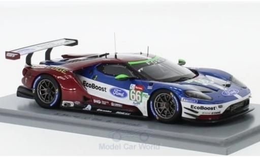 Diecast model cars Ford GT 1/43 Spark No.66 Chip Ganassi Team UK 24h Le Mans 2018 S.Mücke/O.Pla/B.Johnson Ford GT 1/43 Spark No.66 Chip Ganassi Team UK 24h Le Mans 2018 S.Mücke/O.Pla/B.Johnson diecast model cars