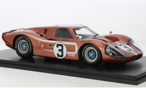 Ford GT40 1/18 Spark Mk IV RHD No.3 24h Le Mans 1967 1:18 diecast model cars