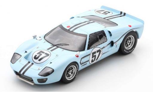 Diecast model cars Ford GT40 1/18 Spark MkIIB RHD No.57 Shelby-American Inc. 24h Le Mans 1967 R.Bucknum/P.Hawkins Ford GT40 1/18 Spark MkIIB RHD No.57 Shelby-American Inc. 24h Le Mans 1967 R.Bucknum/P.Hawkins diecast model cars