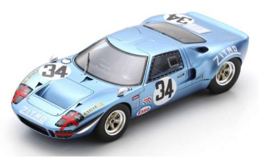 Diecast model cars Ford GT40 1/43 Spark RHD No.34 1000km Monza 1969 J.-P.Hanrioud/D.Martin Ford GT40 1/43 Spark RHD No.34 1000km Monza 1969 J.-P.Hanrioud/D.Martin diecast model cars