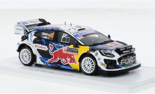 Ford Puma 1/43 Spark Rally1 No.13 M-Sport World Rally Team Red Bull Rallye WM Rallye Monte Carlo 2024 1:43 diecast model cars