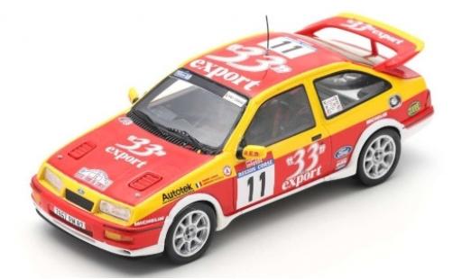 Diecast model cars Ford Sierra 1/43 Spark RS Cosworth No.11 33 Export Rallye WM Rallye de France 1987 D.Auriol/B.Occelli Ford Sierra 1/43 Spark RS Cosworth No.11 33 Export Rallye WM Rallye de France 1987 D.Auriol/B.Occelli diecast model cars