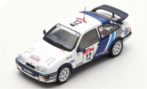 Diecast model cars Ford Sierra 1/43 Spark RS Cosworth No.12 Rallye WM Tour de Corse 1988 C.Sainz/L.Moya Ford Sierra 1/43 Spark RS Cosworth No.12 Rallye WM Tour de Corse 1988 C.Sainz/L.Moya diecast model cars
