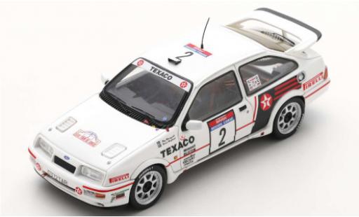 Diecast model cars Ford Sierra 1/43 Spark RS Cosworth No.2 Texaco Rallye WM Tour de Corse 1987 S.Blomqvist/B.Berglund Ford Sierra 1/43 Spark RS Cosworth No.2 Texaco Rallye WM Tour de Corse 1987 S.Blomqvist/B.Berglund diecast model cars