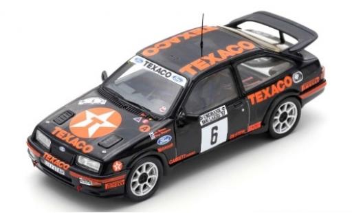 Diecast model cars Ford Sierra 1/43 Spark RS Cosworth No.6 Texaco 1000 Lakes Rallye 1987 A.Vatanen/T.Harryman Ford Sierra 1/43 Spark RS Cosworth No.6 Texaco 1000 Lakes Rallye 1987 A.Vatanen/T.Harryman diecast model cars