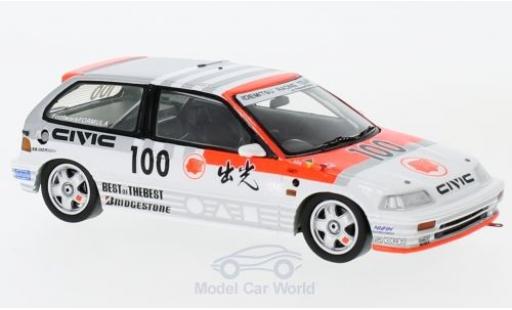 Diecast model cars Honda Civic 1/43 Spark EF3 RHD No.100 JTC Suzuka 1989 U.Katayama/E.Muramatsu Honda Civic 1/43 Spark EF3 RHD No.100 JTC Suzuka 1989 U.Katayama/E.Muramatsu diecast model cars