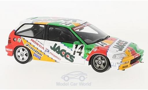 Diecast model cars Honda Civic 1/43 Spark EF9 RHD No.14 JTC Okayama 1992 N.Hattori/K.Kaneishi Honda Civic 1/43 Spark EF9 RHD No.14 JTC Okayama 1992 N.Hattori/K.Kaneishi diecast model cars