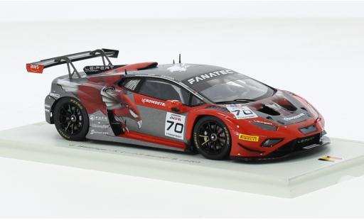 Lamborghini Huracan 1/43 Spark GT3 EVO 2 No.70 CrowdStrike Racing by Leipert Motorsport 24h Spa 2023 1:43 diecast model cars