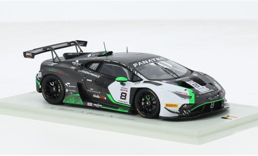 Lamborghini Huracan 1/43 Spark GT3 EVO 2 No.8 AGS Events 24h Spa 2023 1:43 diecast model cars