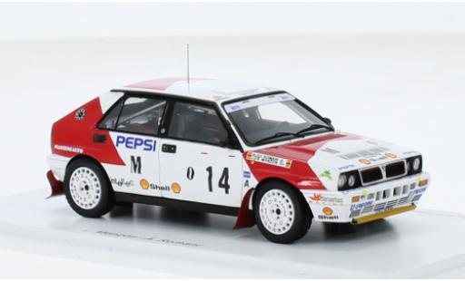 Lancia Delta 1/43 Spark HF Integrale 16V No.14 Rally Costa Brava 1991 1:43 diecast model cars