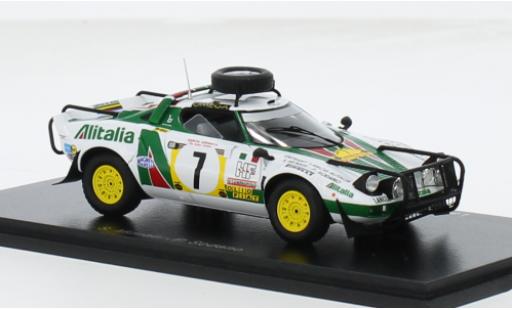 Diecast model cars Lancia Stratos 1/43 Spark HF No.7 Alitalia Rallye WM Safari Rallye 1977 1:43 Lancia Stratos 1/43 Spark HF No.7 Alitalia Rallye WM Safari Rallye 1977 1:43 diecast model cars