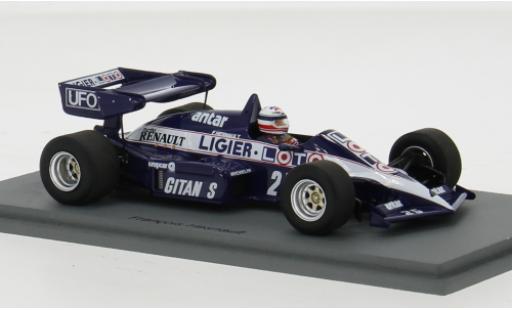 Diecast model cars Ligier JS2 1/43 Spark 3 No.25 Formel 1 GP Brasilien 1984 1:43 Ligier JS2 1/43 Spark 3 No.25 Formel 1 GP Brasilien 1984 1:43 diecast model cars