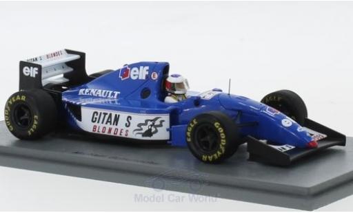 Diecast model cars Ligier JS3 1/43 Spark 9B Gitanes Formel 1 Test Estoril 1994 mit Decals M.Schumacher Ligier JS3 1/43 Spark 9B Gitanes Formel 1 Test Estoril 1994 mit Decals M.Schumacher diecast model cars