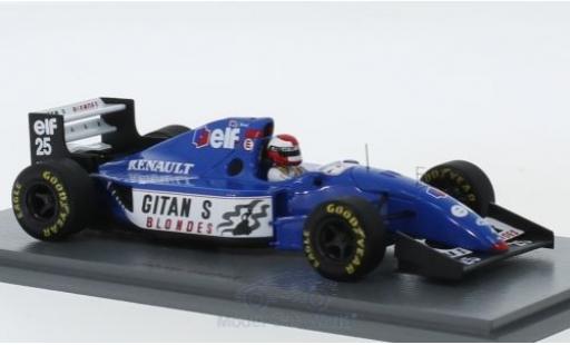 Ligier JS3 1/43 Spark 9B No.25 Gitanes Formel 1 GP Europa 1994 mit Decals J.Herbert diecast model cars